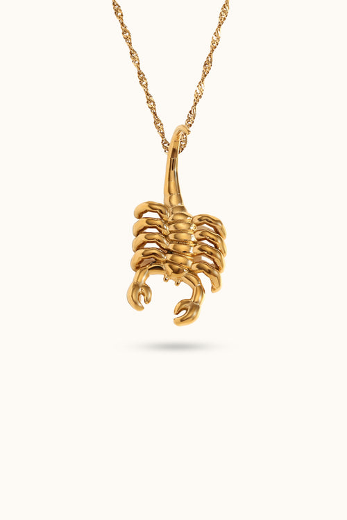 Scorpion pendant necklace