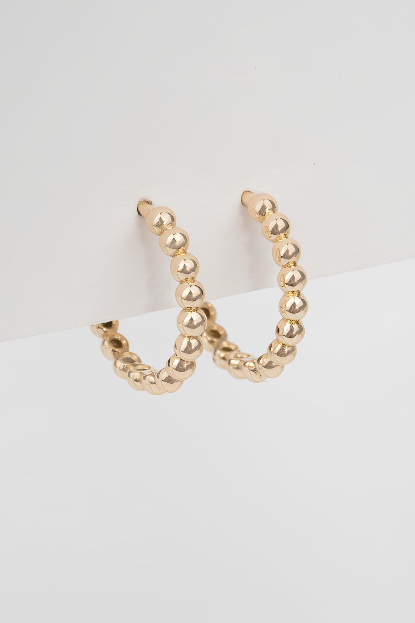 Small Plain Gold Huggie Earrings
