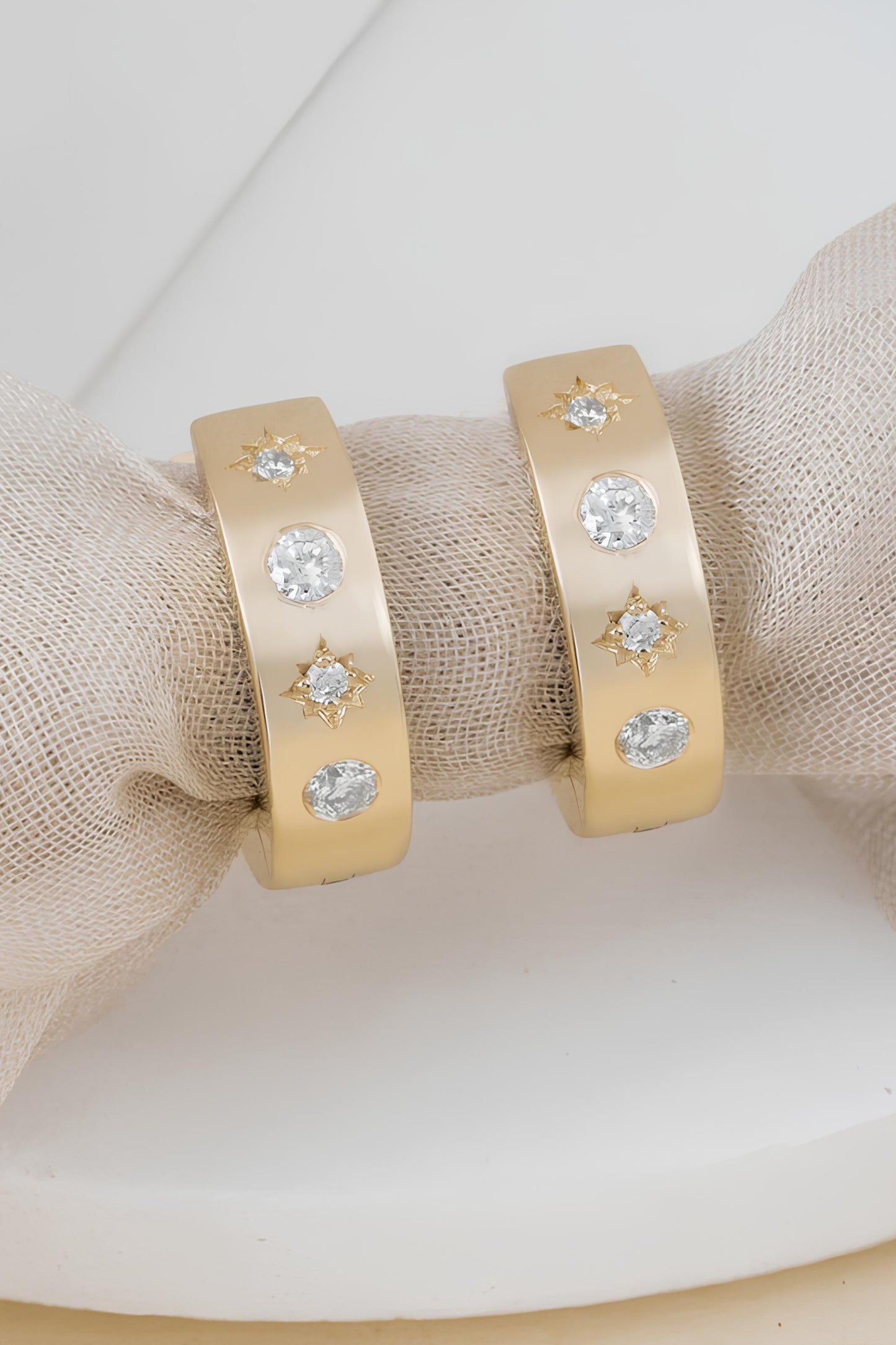 Solid Gold and Natural Diamonds