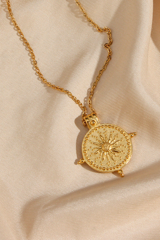Sun Compass Pendant Necklace