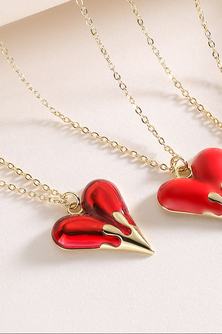 Teardrop Heart Pendant Necklace