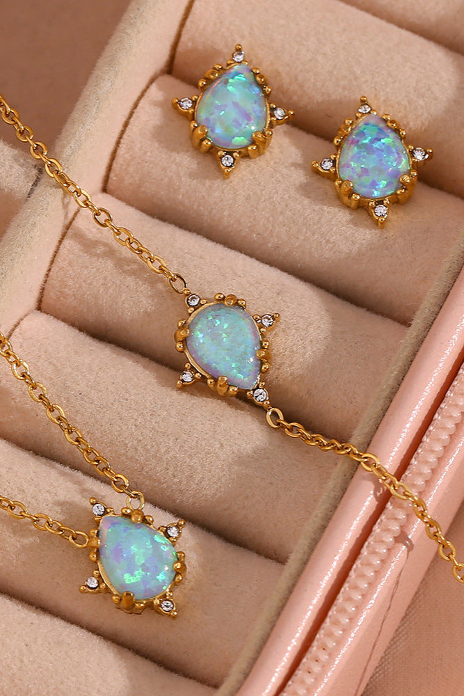 Teardrop Opal Necklace