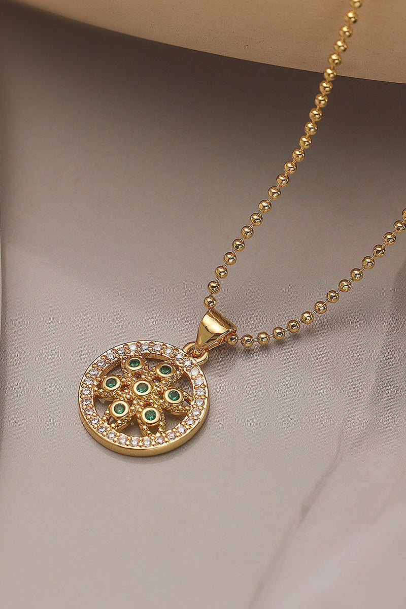 Wheel of Fortune Diamond Pendant Necklace