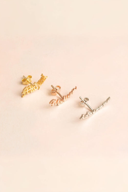 Name Earrings Jewelry