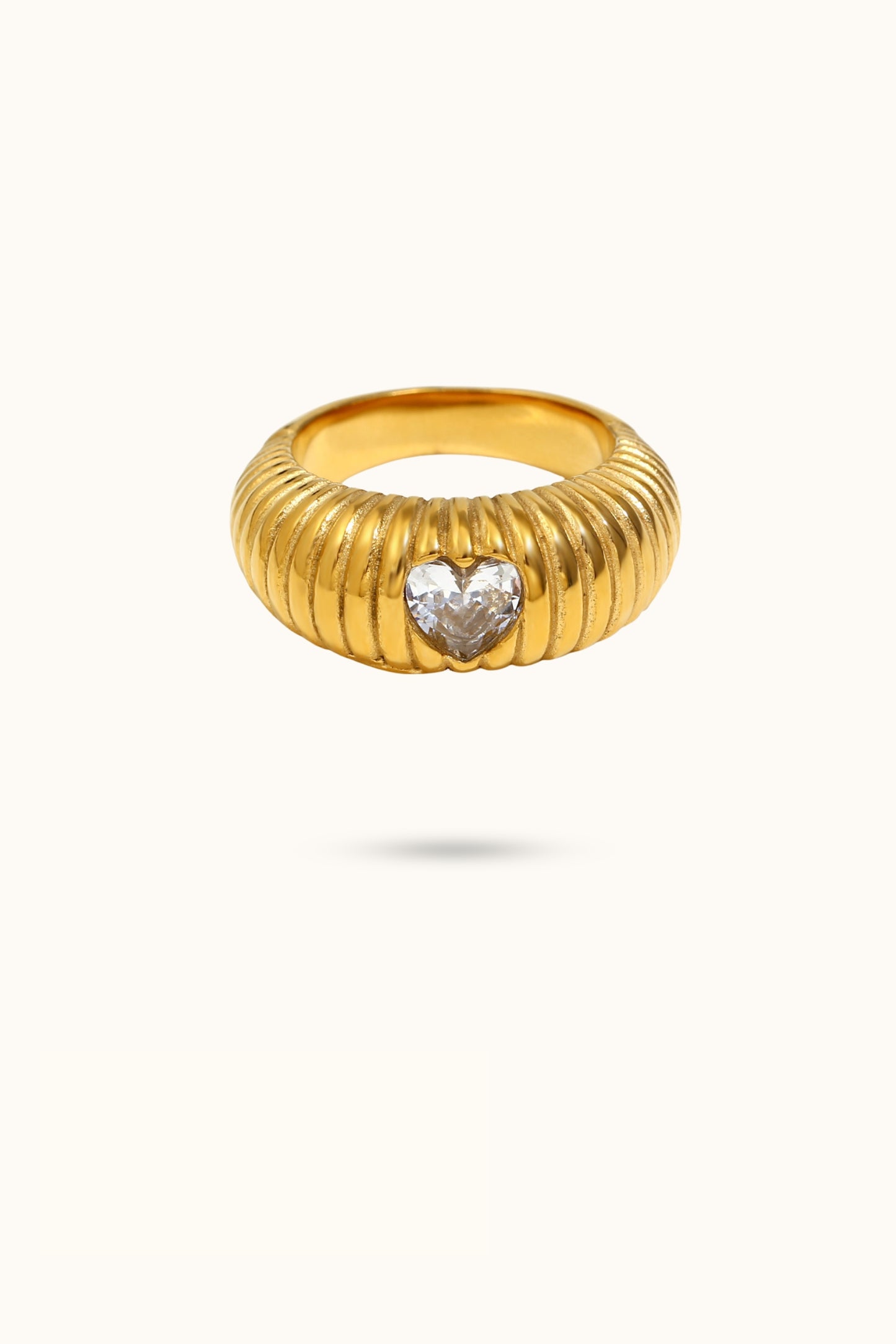 Vintage Ring Series Hairband Heart Diamond