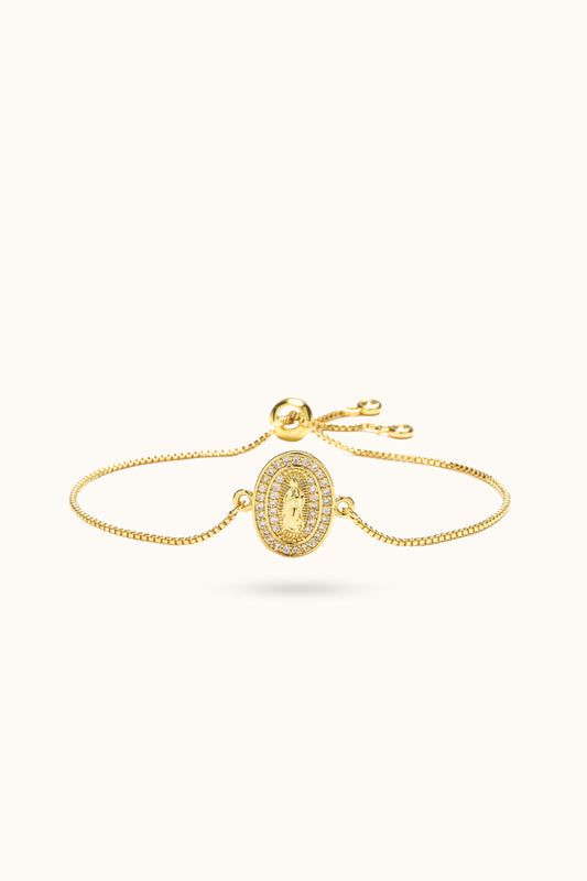 Virgin Mary Zirconia Bracelet