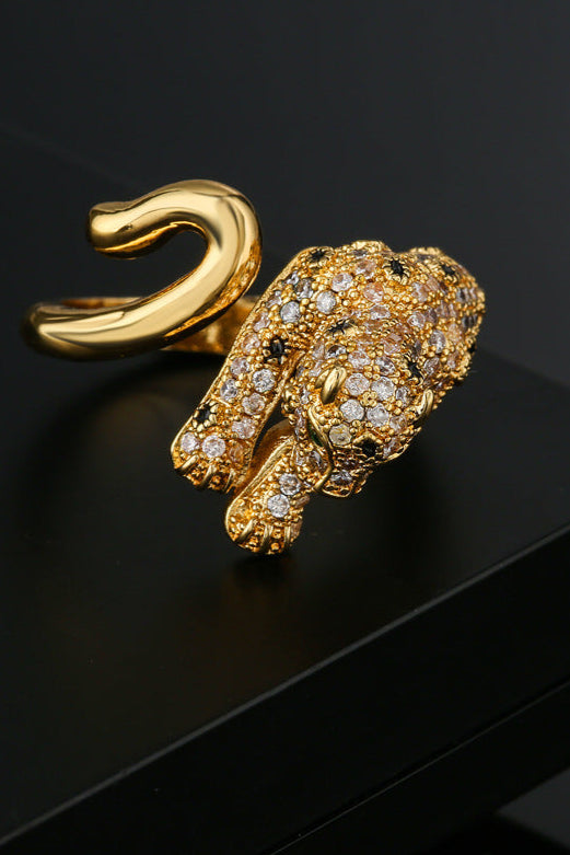 Leopard Open Ring