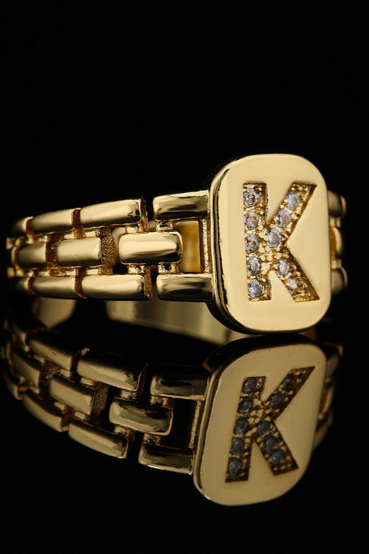 Initial Letter Diamond Ring